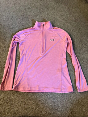 Under Armour UA Tech Twist 1/2 Zip Women's Pink Athletic Top